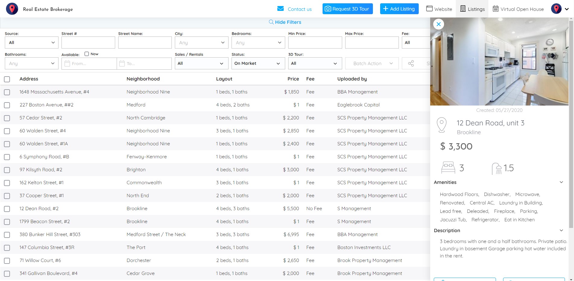 3dapartment inventory management